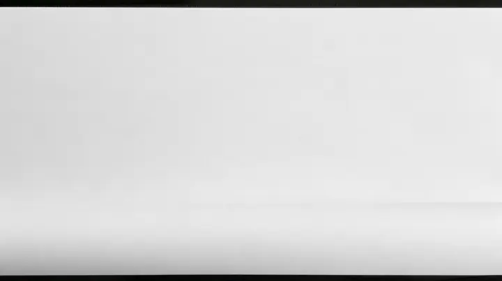 an empty sheet of grey xerox paper photographed flat, toner grain and faint scanner streaks, a hairline crop mark and a registration target near one corner, a soft fold across the lower third, a large calm field for…